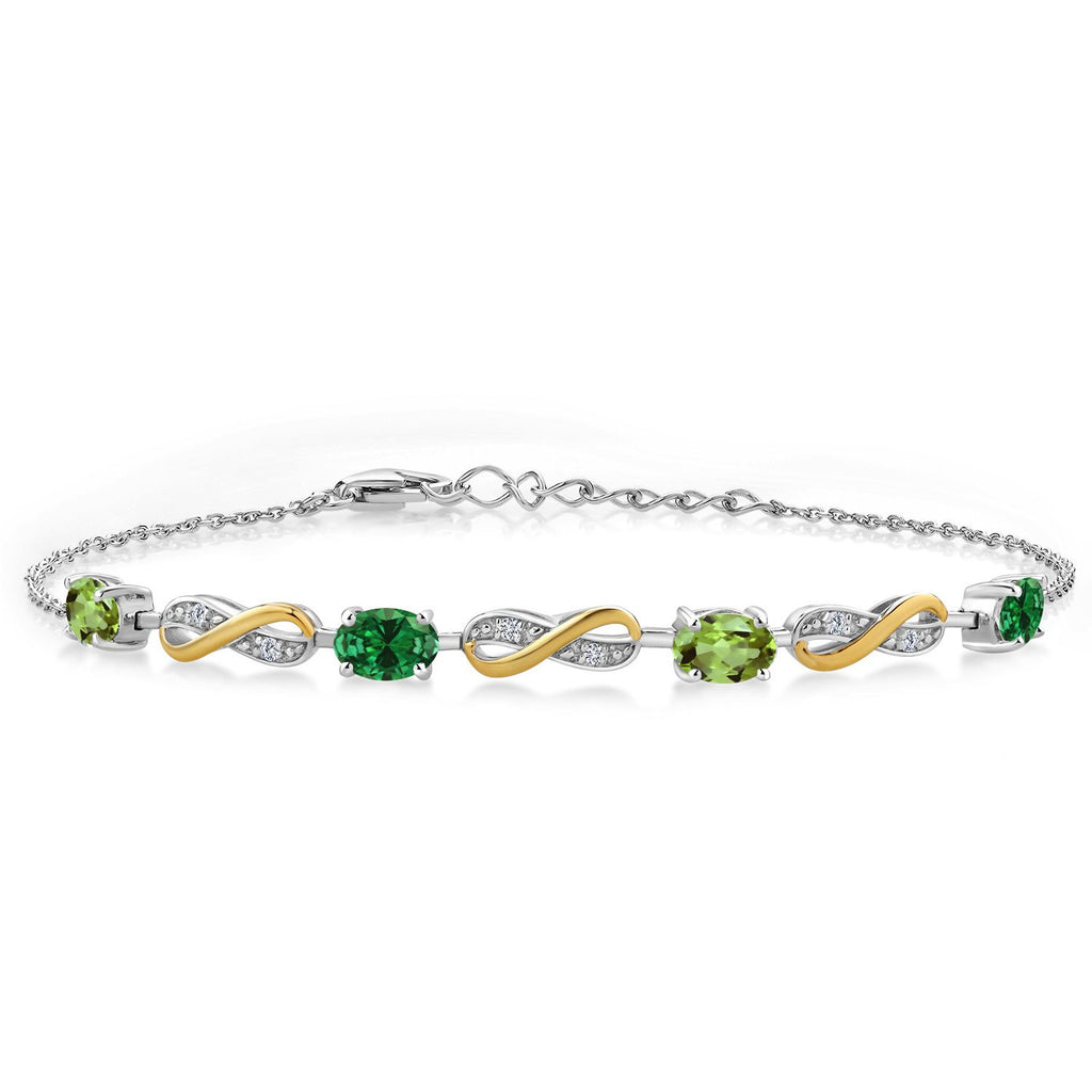 Bracelet in 925 Sterling Silver and 10K Yellow Gold