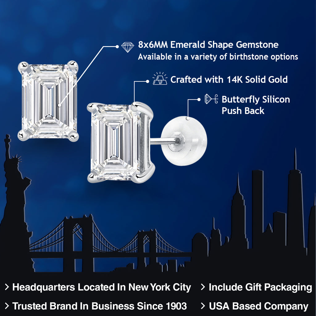 14K White Gold_Earrings in 14K White Gold