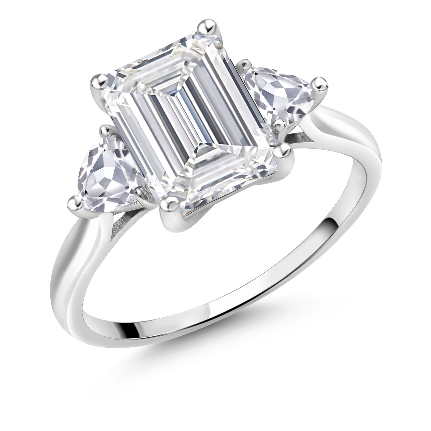 White Lab Grown Diamond - April_7_Ring in 10K White Gold