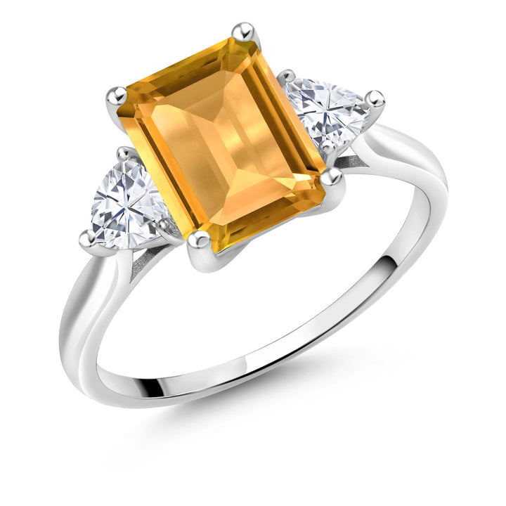 Citrine - November_5_Ring in 10K White Gold