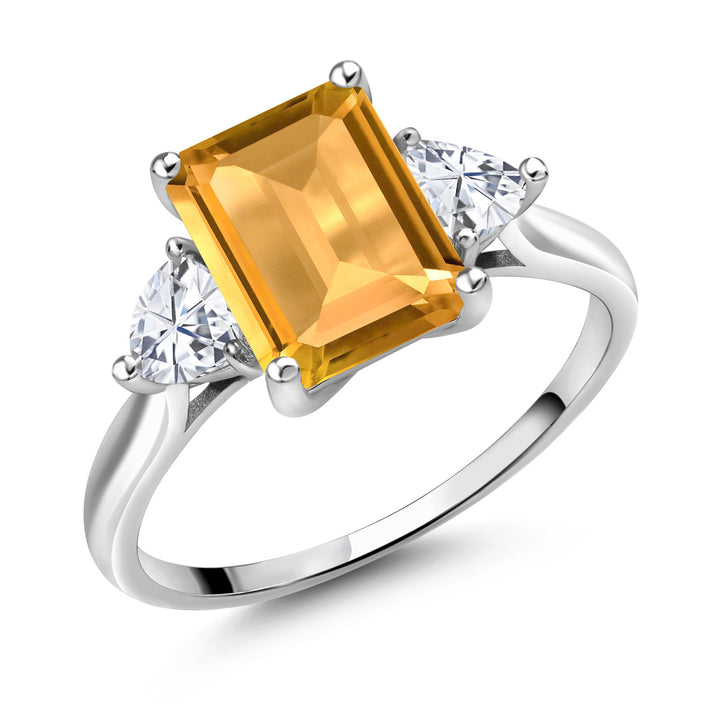 Citrine - November_5_Ring in 10K White Gold