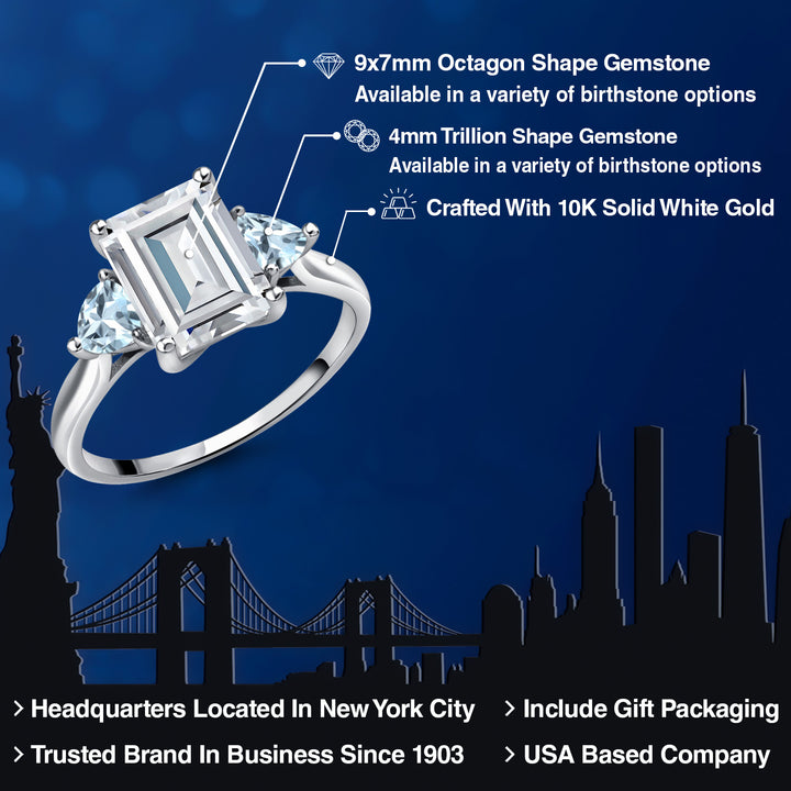 Ring in 10K White Gold