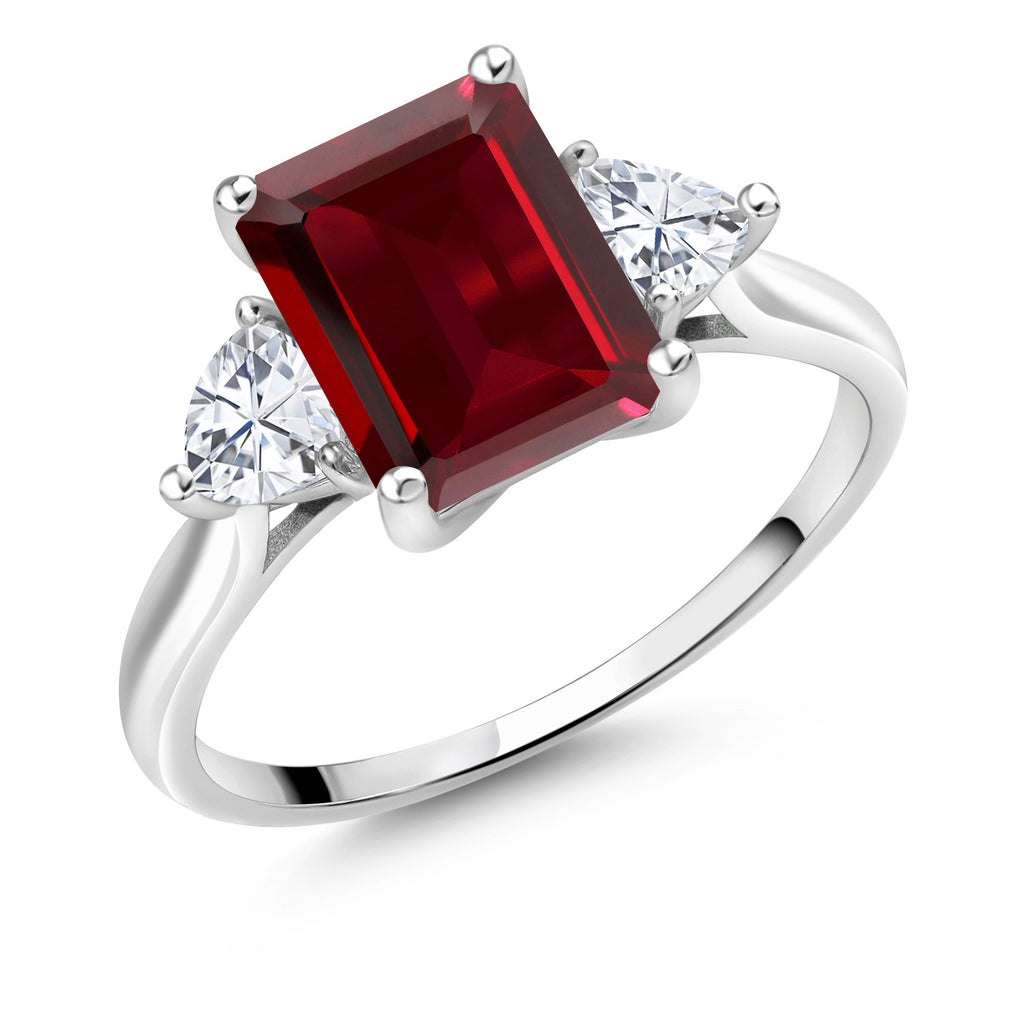 Garnet - January_10_Ring in 10K White Gold