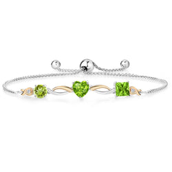 Bracelet in 925 Sterling Silver and 10K Yellow Gold