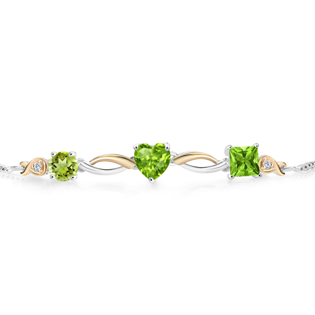 Bracelet in 925 Sterling Silver and 10K Yellow Gold