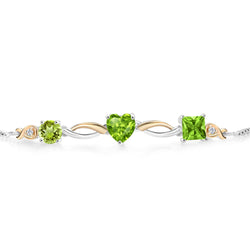 Bracelet in 925 Sterling Silver and 10K Yellow Gold