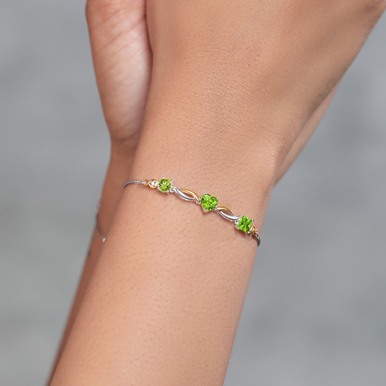 Bracelet in 925 Sterling Silver and 10K Yellow Gold