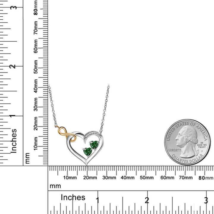 Necklace in 925 Sterling Silver and 10K Yellow Gold