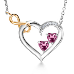 Necklace in 925 Sterling Silver and 10K Yellow Gold