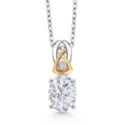 Pendant in 925 Sterling Silver and 10K Yellow Gold
