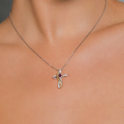 Pendant in 925 Sterling Silver and 10K Yellow Gold
