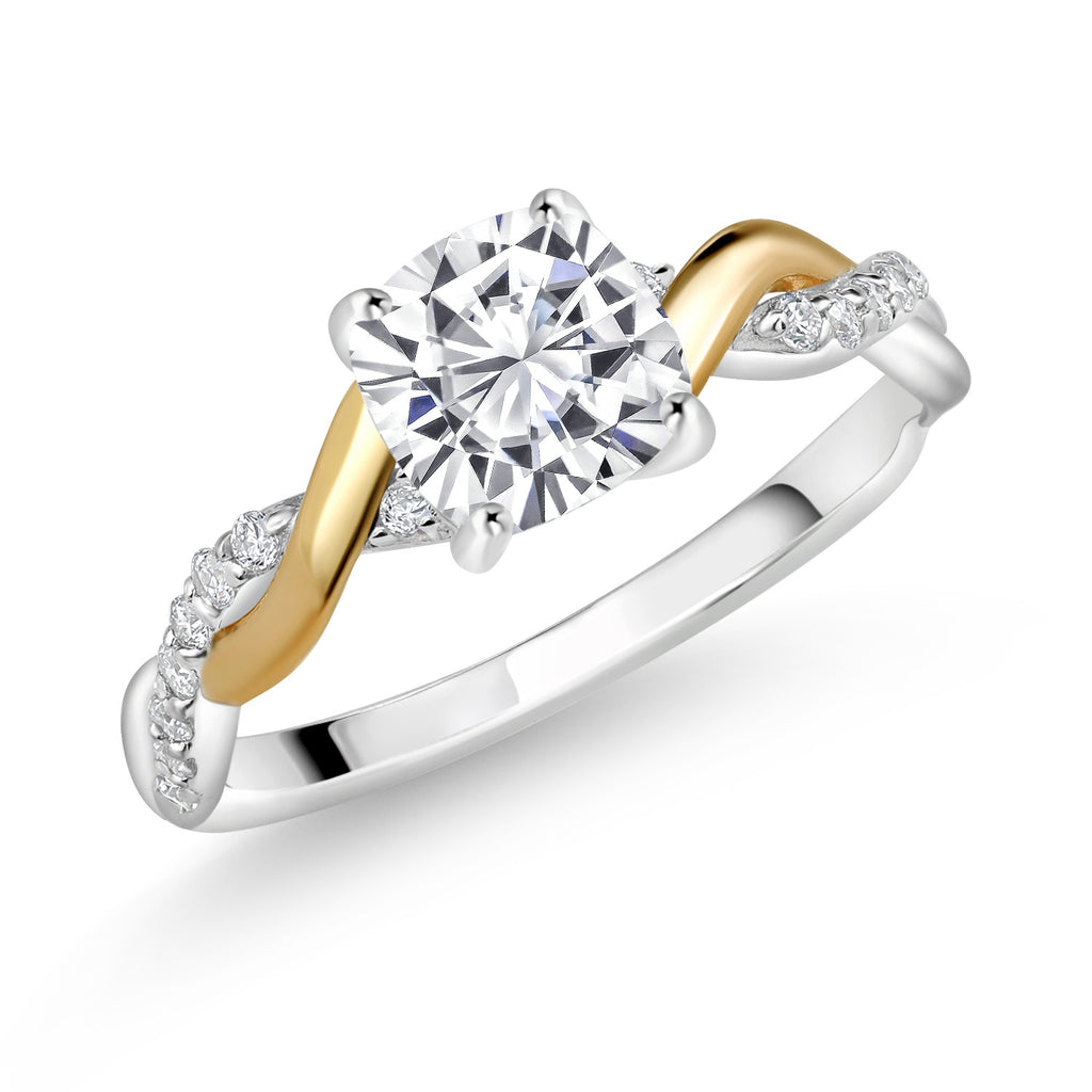 5_Ring in 925 Sterling Silver and 10K Yellow Gold