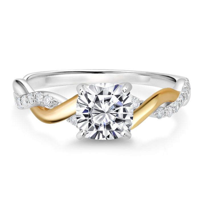 Ring in 925 Sterling Silver and 10K Yellow Gold