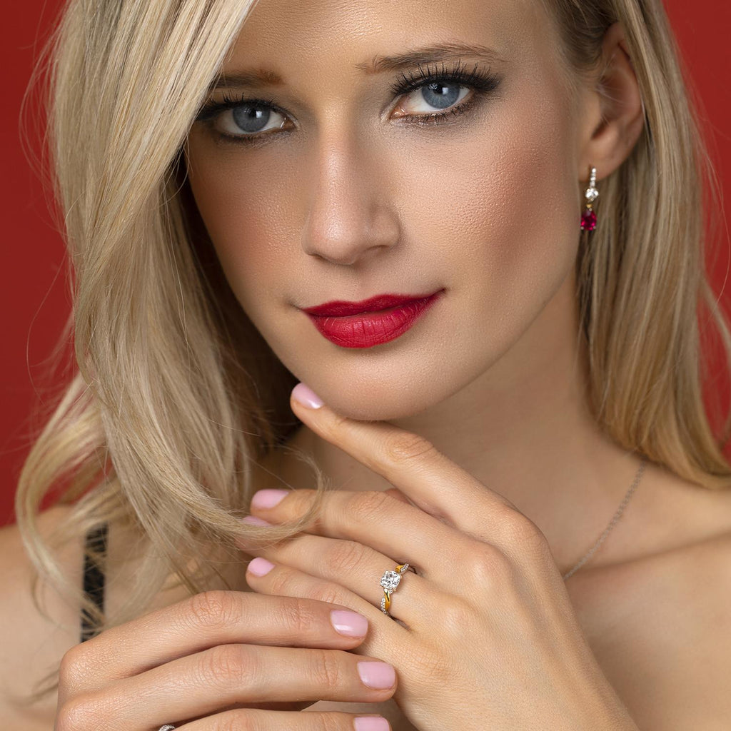 Ring in 925 Sterling Silver and 10K Yellow Gold