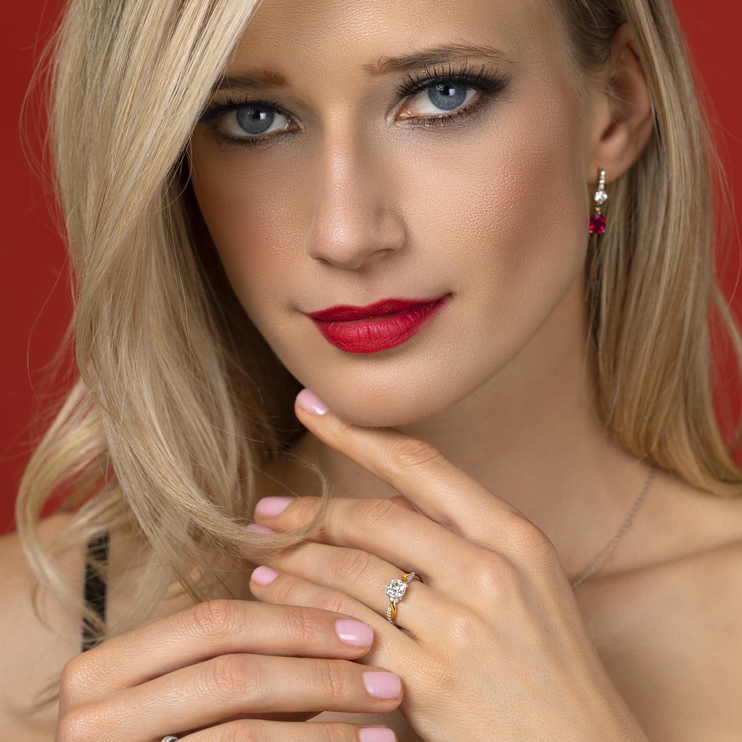 Ring in 925 Sterling Silver and 10K Yellow Gold