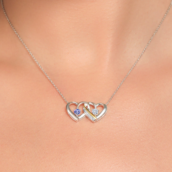 Necklace in 925 Sterling Silver and 10K Yellow Gold