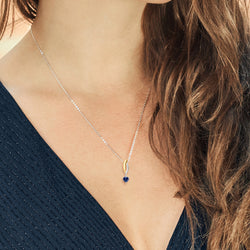 Pendant in 925 Sterling Silver and 10K Yellow Gold