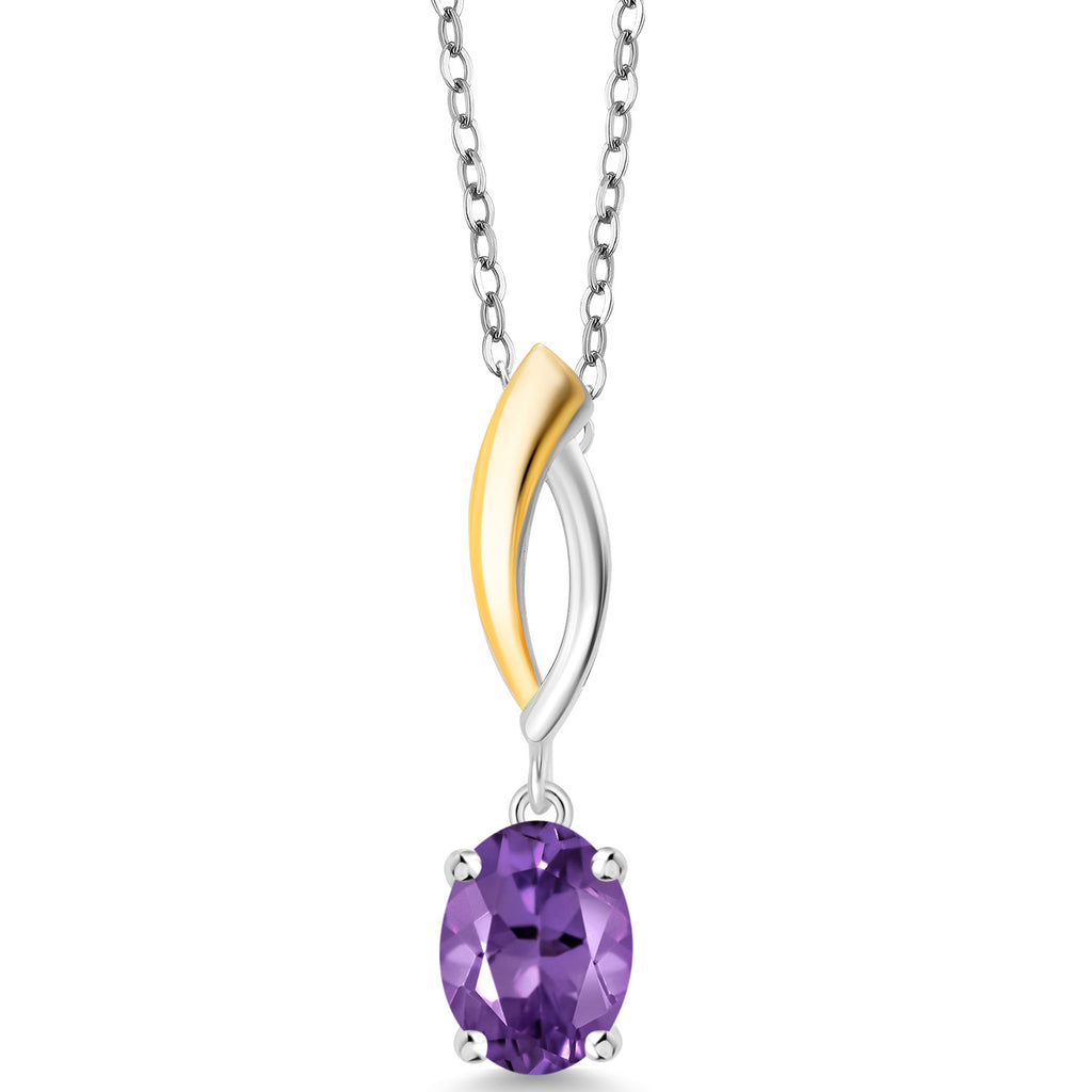Pendant in 925 Sterling Silver and 10K Yellow Gold