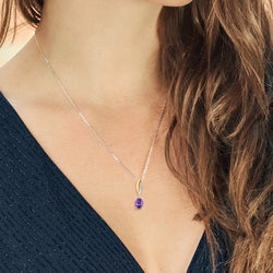 Pendant in 925 Sterling Silver and 10K Yellow Gold