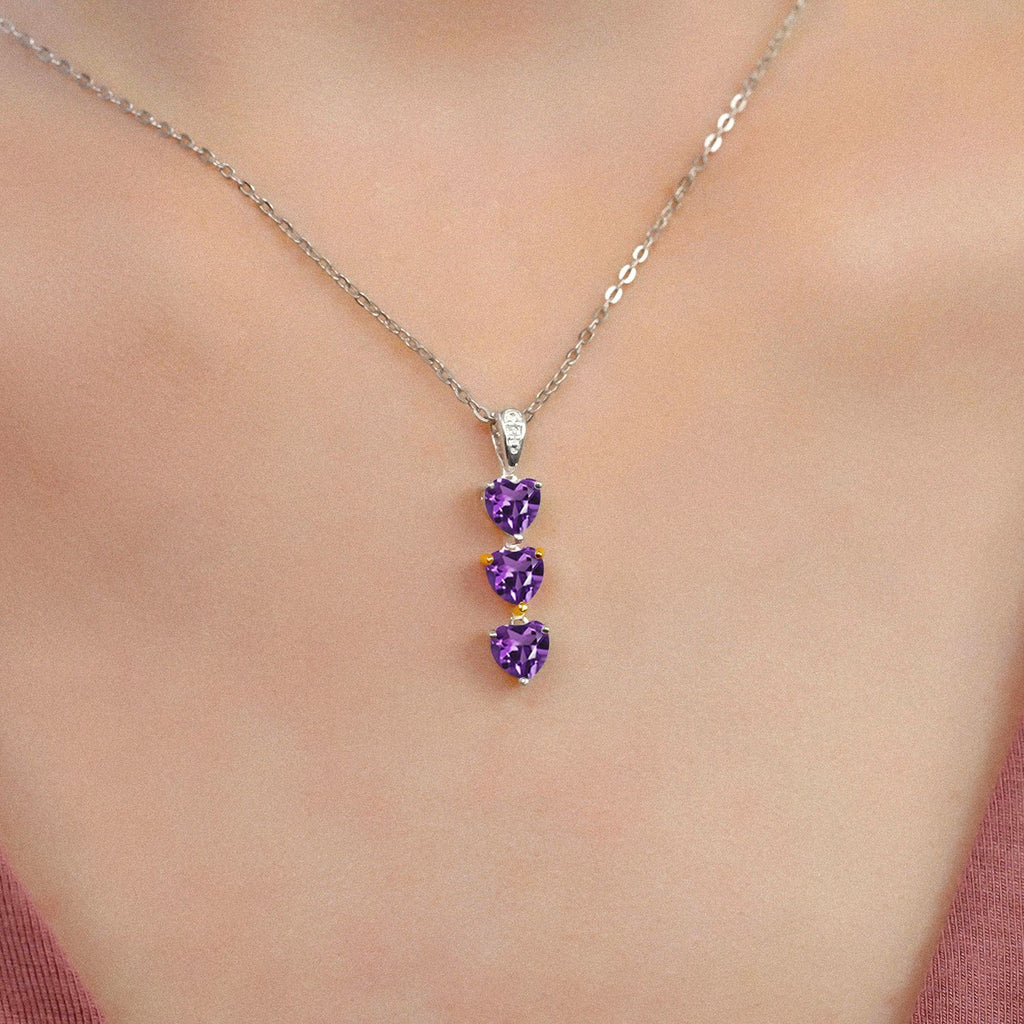 Pendant in 925 Sterling Silver and 10K Yellow Gold