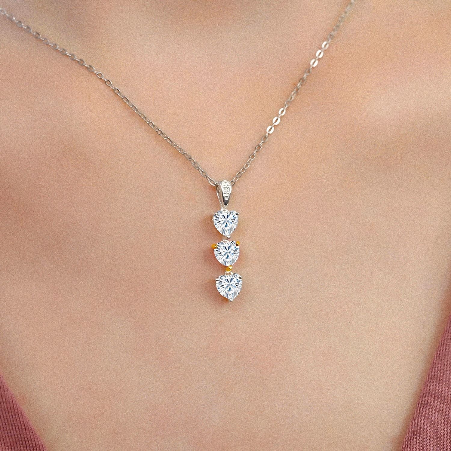 Pendant in 925 Sterling Silver and 10K Yellow Gold