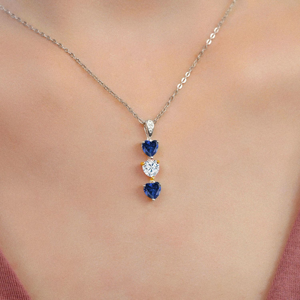 Pendant in 925 Sterling Silver and 10K Yellow Gold
