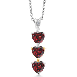 Pendant in 925 Sterling Silver and 10K Yellow Gold