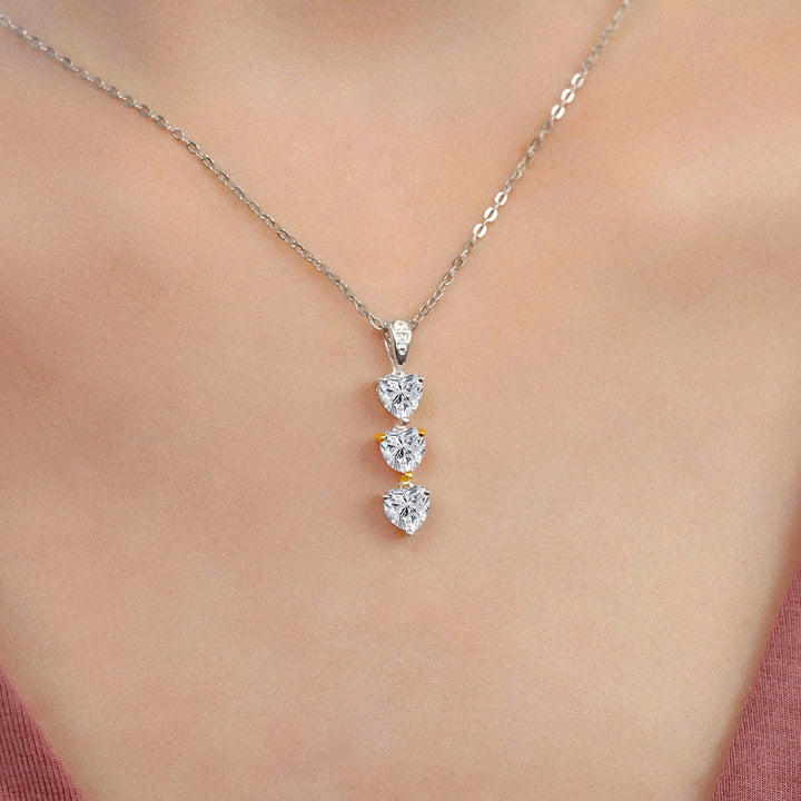 Pendant in 925 Sterling Silver and 10K Yellow Gold