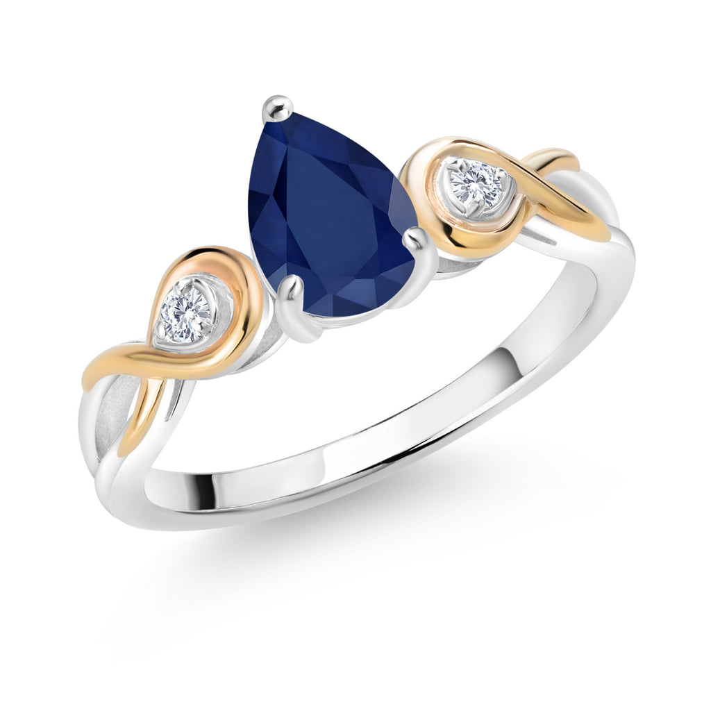 8_Ring in 925 Sterling Silver and 10K Yellow Gold