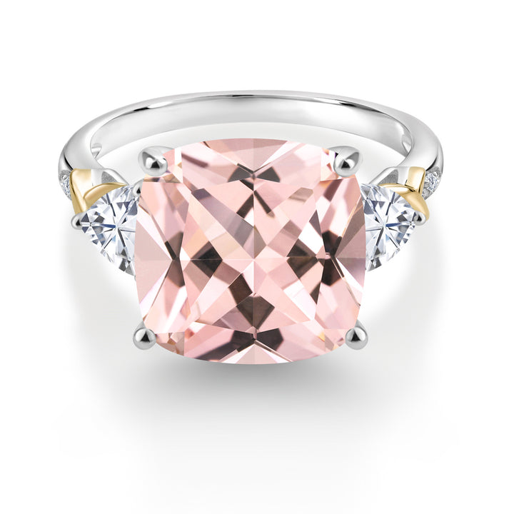 Ring in 925 Sterling Silver and 10K Yellow Gold