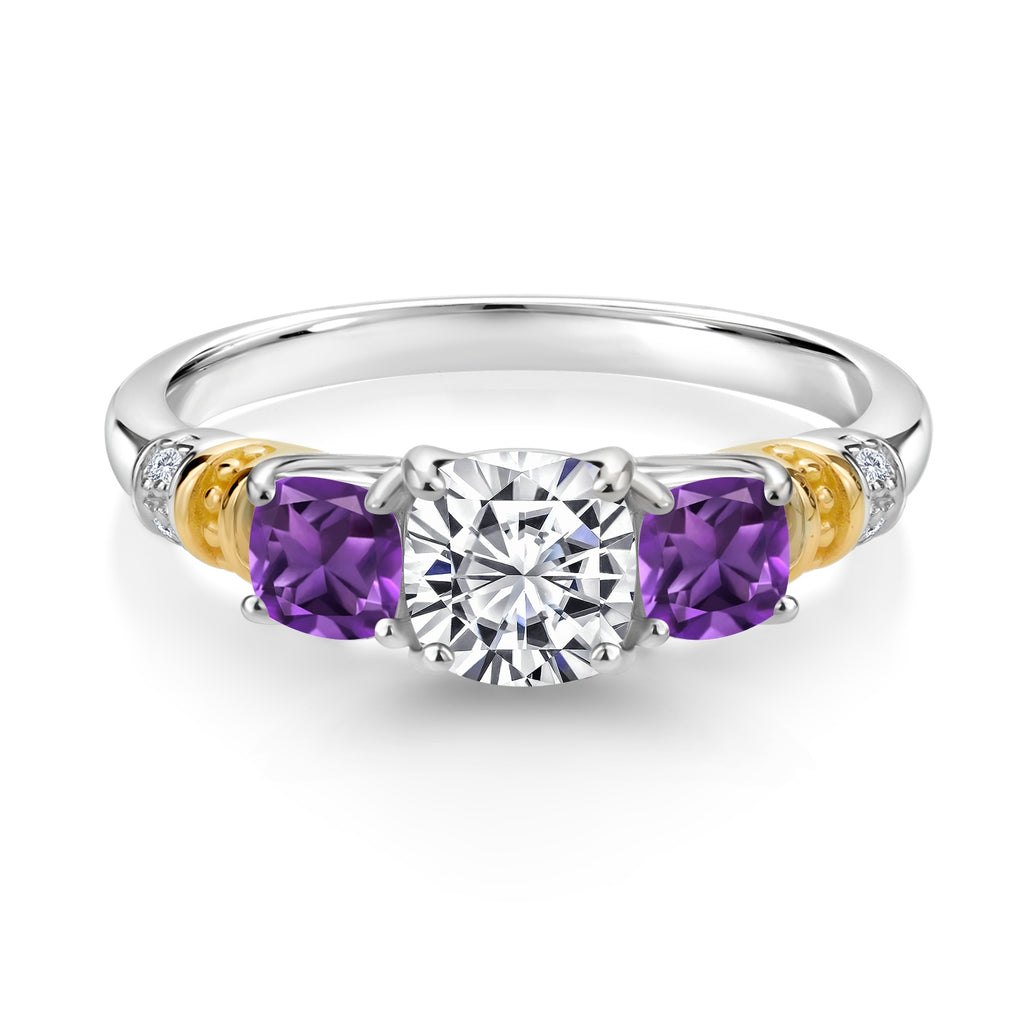 Ring in 925 Sterling Silver and 10K Yellow Gold