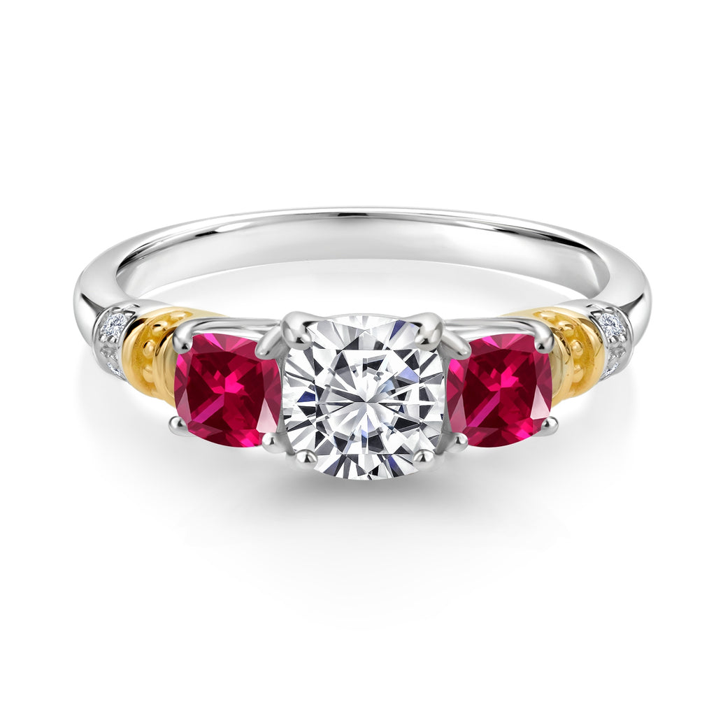 Ring in 925 Sterling Silver and 10K Yellow Gold