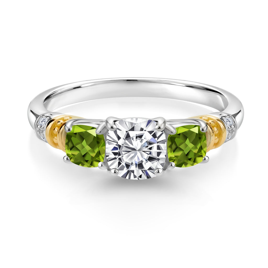 Ring in 925 Sterling Silver and 10K Yellow Gold