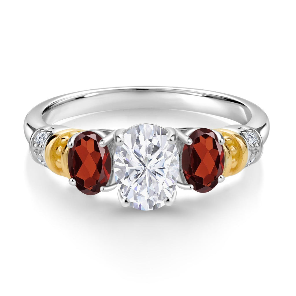 Ring in 925 Sterling Silver and 10K Yellow Gold