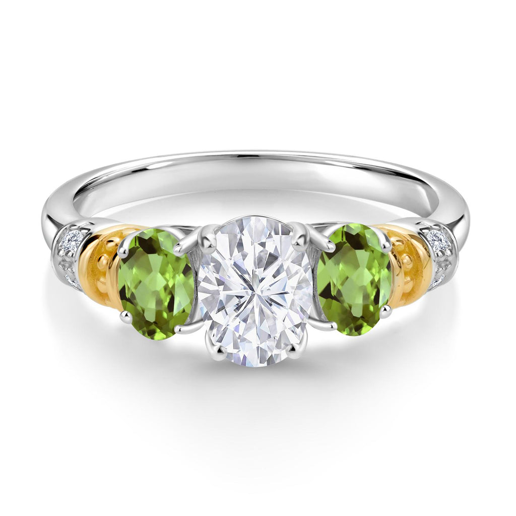 Ring in 925 Sterling Silver and 10K Yellow Gold