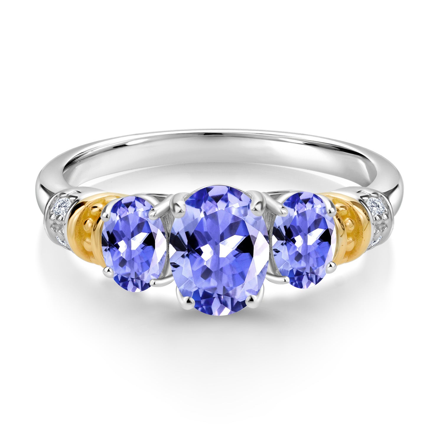 Ring in 925 Sterling Silver and 10K Yellow Gold