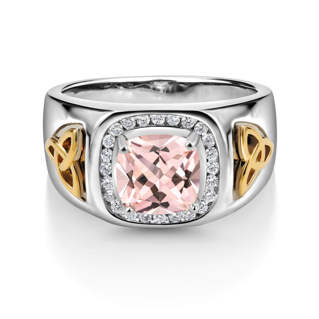 Ring in 925 Sterling Silver and 10K Yellow Gold