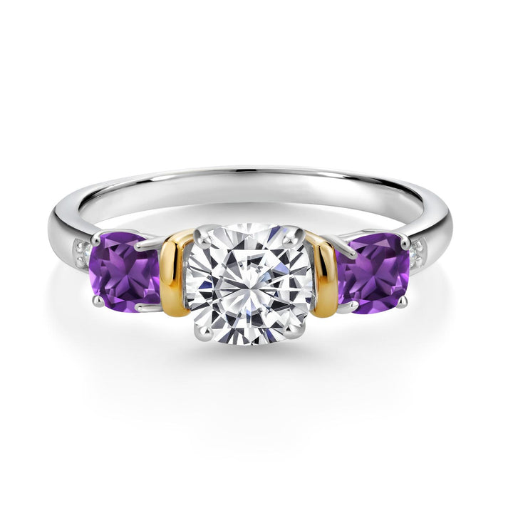 Ring in 925 Sterling Silver and 10K Yellow Gold