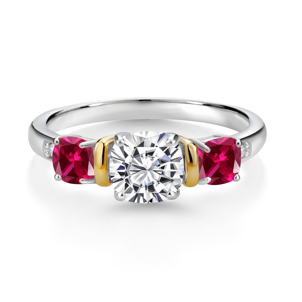 Ring in 925 Sterling Silver and 10K Yellow Gold