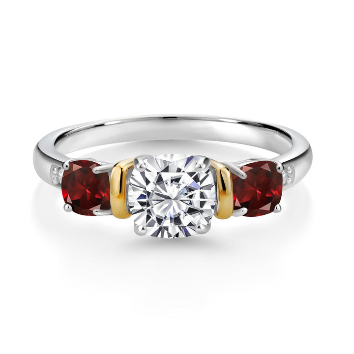 Ring in 925 Sterling Silver and 10K Yellow Gold