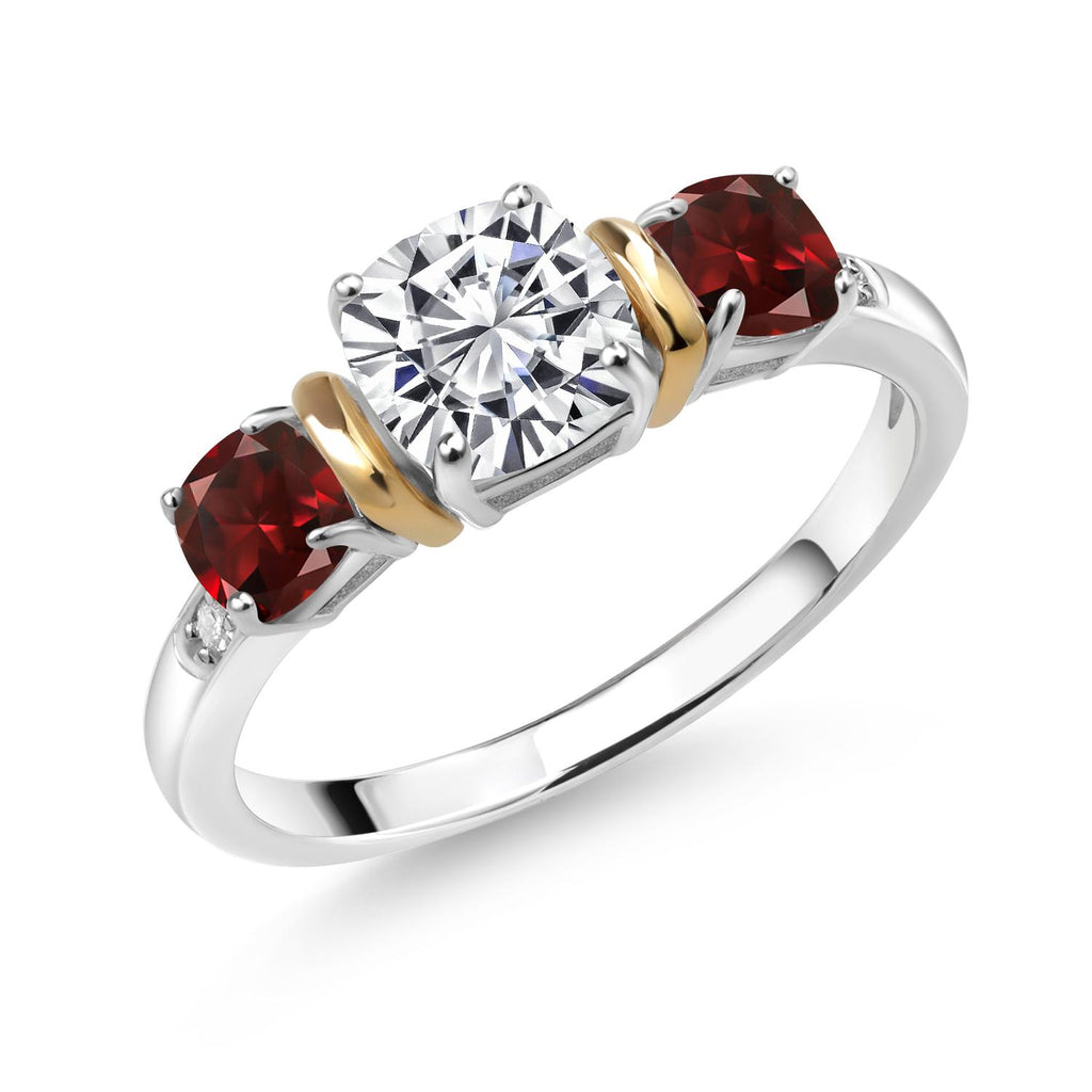 Ring in 925 Sterling Silver and 10K Yellow Gold
