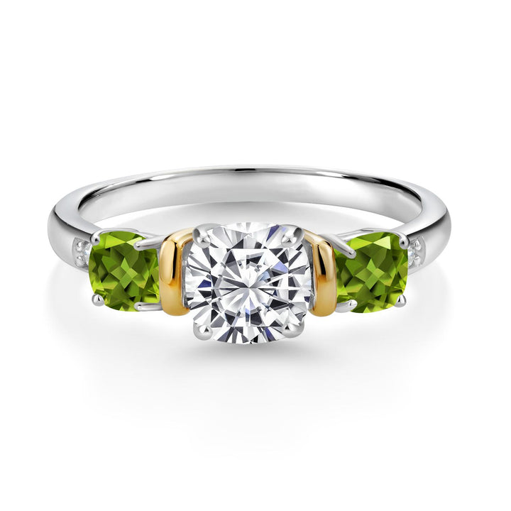 Ring in 925 Sterling Silver and 10K Yellow Gold