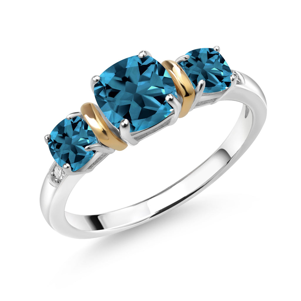 6_Ring in 925 Sterling Silver and 10K Yellow Gold