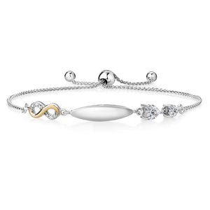 Bracelet in 925 Sterling Silver and 10K Yellow Gold