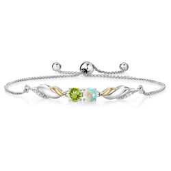 Bracelet in 925 Sterling Silver and 10K Yellow Gold