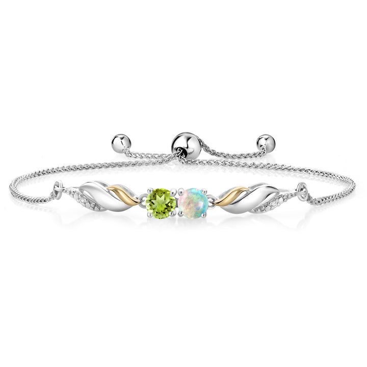 Bracelet in 925 Sterling Silver and 10K Yellow Gold