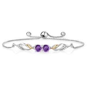 Bracelet in 925 Sterling Silver and 10K Yellow Gold