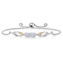 Bracelet in 925 Sterling Silver and 10K Yellow Gold