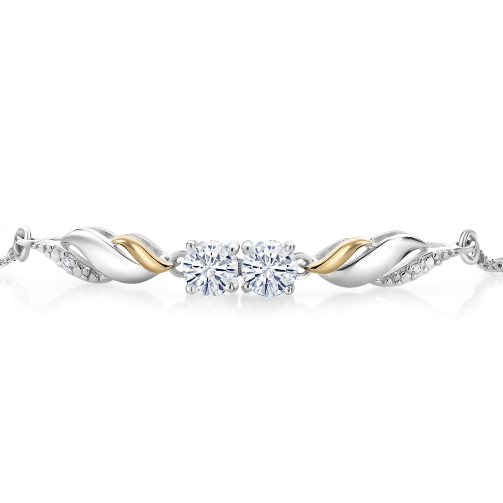 Bracelet in 925 Sterling Silver and 10K Yellow Gold