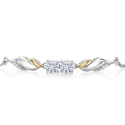 Bracelet in 925 Sterling Silver and 10K Yellow Gold